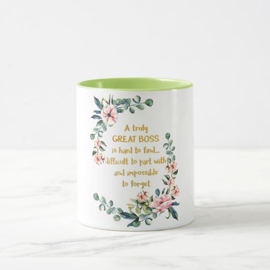 真の素晴らしボス感謝ギフトボス感謝してい マグカップ (中央)