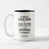 真の素晴らしボス ツートーンマグカップ (左)