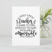 真の素晴らし先生は見つける懸命 サンキューカード (スタンド正面)