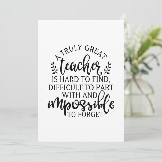 真の素晴らし先生は見つける懸命 サンキューカード (スタンド正面)