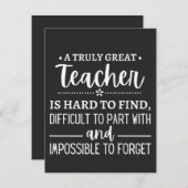 真の素晴らし先生 サンキューカード (正面/裏面)