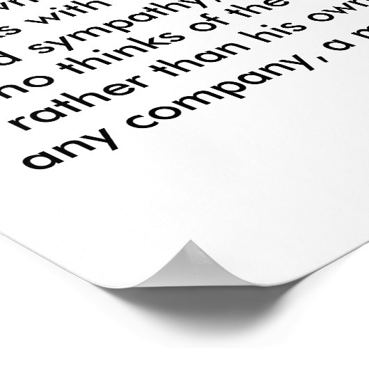 真の紳士 ポスター (角)