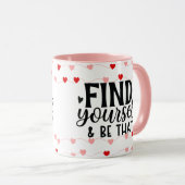 真の自己のハートマグの検索 マグカップ (正面右)