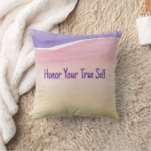 真の自己を尊重する装飾用クッション クッション (ブランケット)