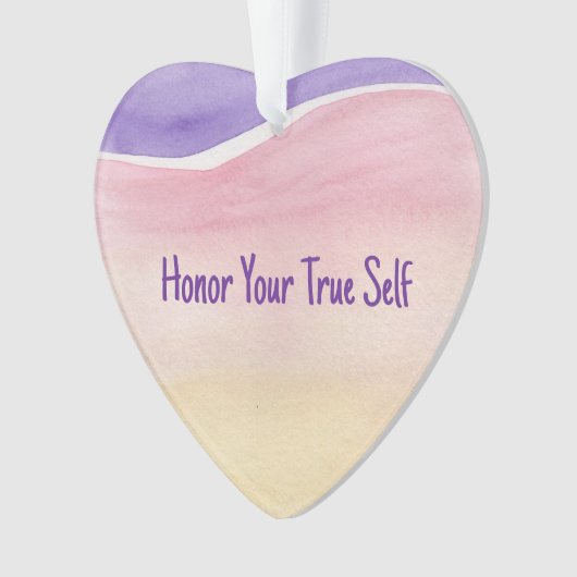 真の自己アクリルオーナメントを守る オーナメント (正面)