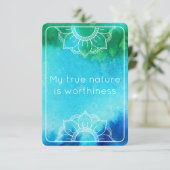 真の自然の法則のアトラクション青の水色カード 招待状 (スタンド正面)