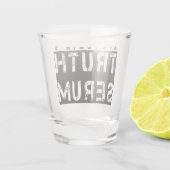 真の血パーソナライズされた清 ショットグラス (裏面)