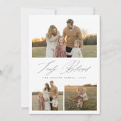 真の賛美クリスチャンファミリー写真ホリデーカード シーズンカード (正面)