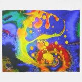 真の超越的 フリースブランケット (正面(横))