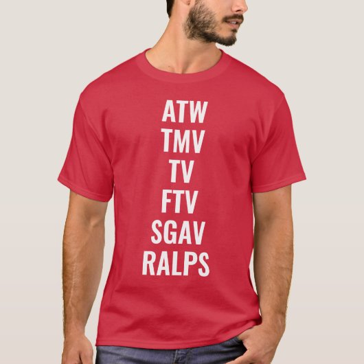 真の速さのみ – ATWTMVTVFTVSGAVRALPS Tシャツ (正面)