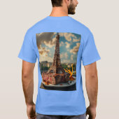 真の音楽フ転がァン向けロック&ティはっきりしたー – デザイン Tシャツ (裏面)