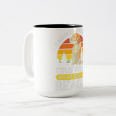 真の頼友を求めて彼は私にビーグルを送った ツートーンマグカップ (正面左)