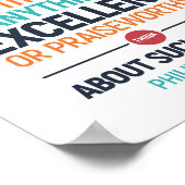 真の高貴な権利は何であれ、ピリピ4:8ポスト ポスター (角)