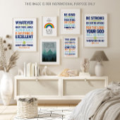 真の高貴な権利は何であれ、ピリピ4:8ポスト ポスター