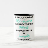 真のHR素晴らしプロフェッショナルは2を見つけるための懸命 ツートーンマグカップ (中央)