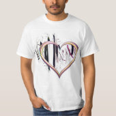 真のTシャツをハートに Tシャツ (正面)