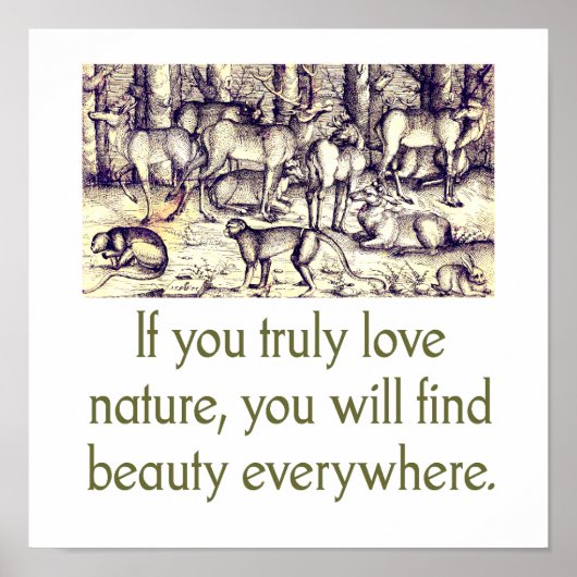 真もしに愛する自然-引用文 ポスター (正面)