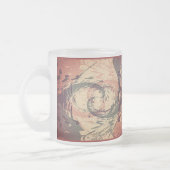 真ん中で出会う – Fractal フロストグラスマグカップ (左)