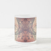 真ん中で出会う – Fractal フロストグラスマグカップ (中央)