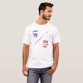 真ん中で行き詰まる Tシャツ (正面フル)