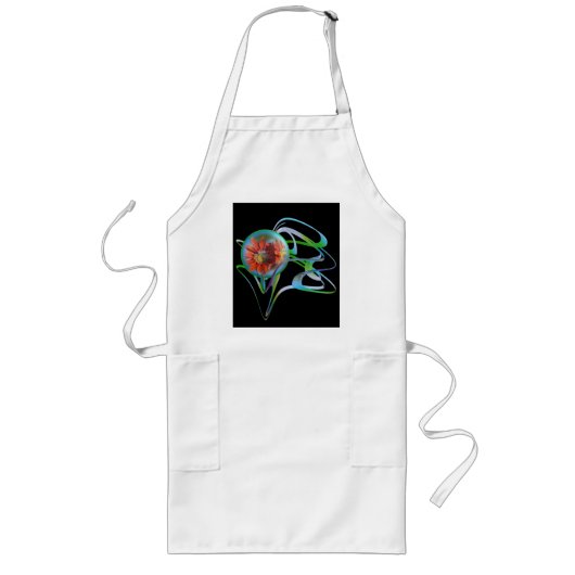 真ん中のエプロンに突き刺さる ロングエプロン (正面)