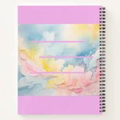 真エレガントに心地良いカラースパイラルノートブック ノートブック (裏面)