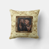 真コンテンポラリー愛の結婚装飾用クッション クッション (裏面)