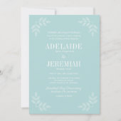 真シンプル6ミストフローラ結婚式招待状 招待状 (正面)