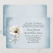 真冬のポピー結婚式招待状 招待状 (正面/裏面)