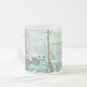 真冬の夜の夢 フロストグラスマグカップ (正面左)