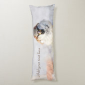 真剣なスズメ ボディピロー (裏面 (縦))