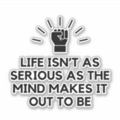 真剣な心 シール (正面)