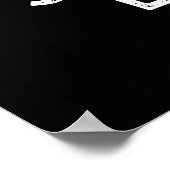 真剣な生地おもしろいベーキングフードプンダークBG ポスター (角)