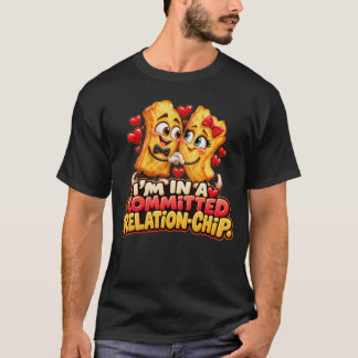 真剣な関係のポテトチップス 面白いチップス Tシャツ