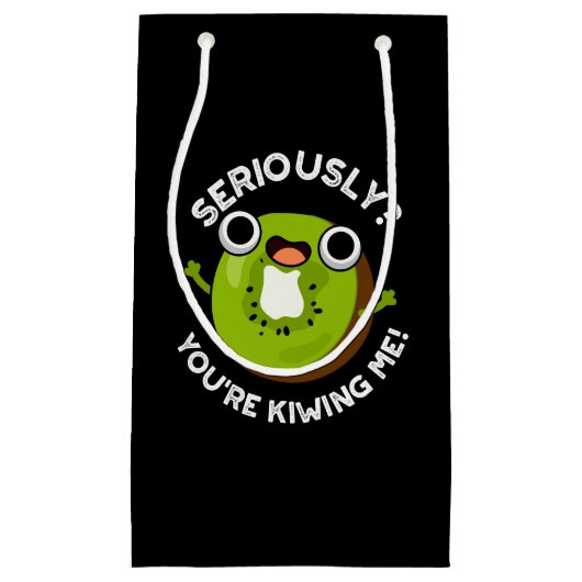 真剣にあなたは私のフルーツパおもしろいンを焼く スモールペーパーバッグ (正面)