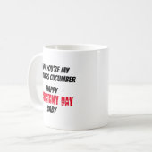 真剣におもしろい今あなたは私の種なしきゅうり コーヒーマグカップ (正面左)