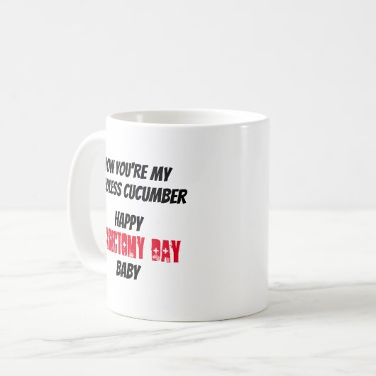 真剣におもしろい今あなたは私の種なしきゅうり コーヒーマグカップ (正面左)