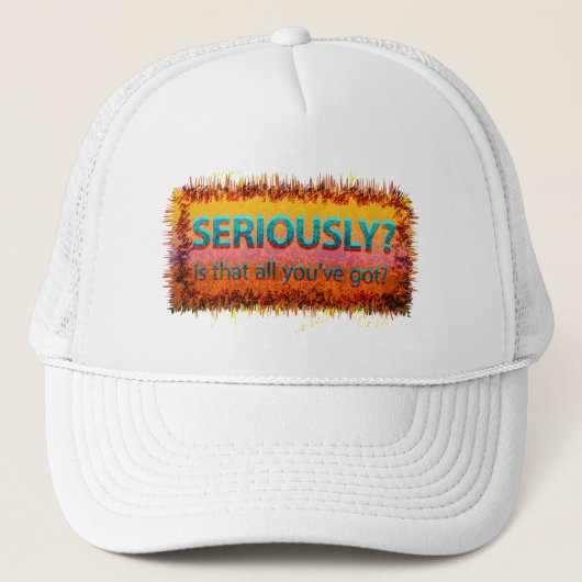 真剣にそう思う キャップ (正面)