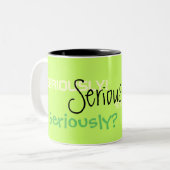 真剣にコーヒー・マグ ツートーンマグカップ (正面左)