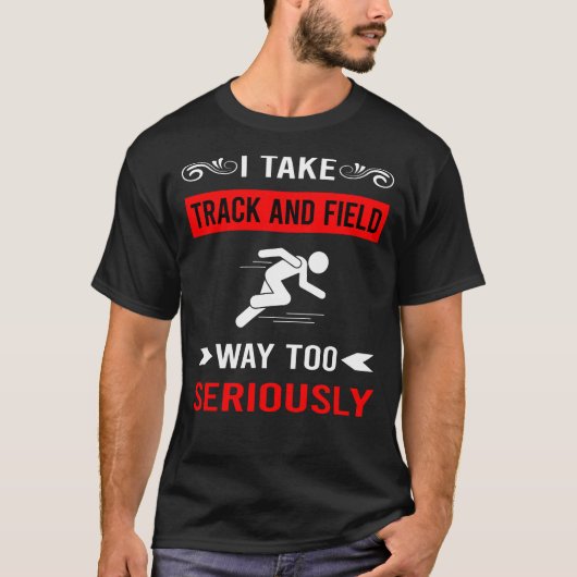真剣に陸上競技 Tシャツ (正面)
