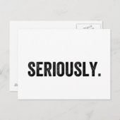 真剣に ポストカード (正面/裏面)