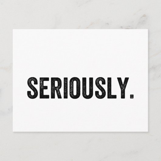 真剣に ポストカード (正面)