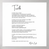 真勝勇気ポスターウォールアート詩 ポスター (正面)