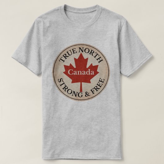 真北の強さと自由 Tシャツ (デザイン正面)