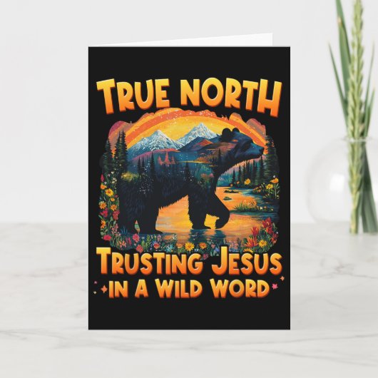 真北 ワイルドな世界でイエスを信頼する True North VBS 2025 カード (正面)