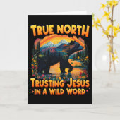 真北 ワイルドな世界でイエスを信頼する True North VBS 2025 カード (黄色い花)