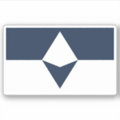 真南南極大陸の国旗 シール (正面)