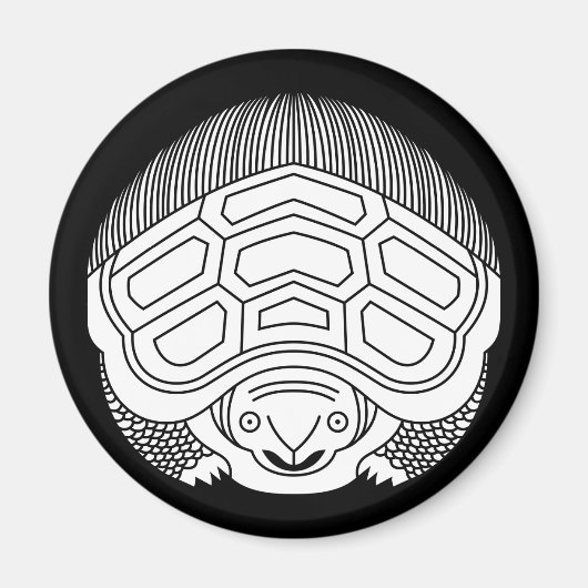 真向い亀 マグネット (正面)