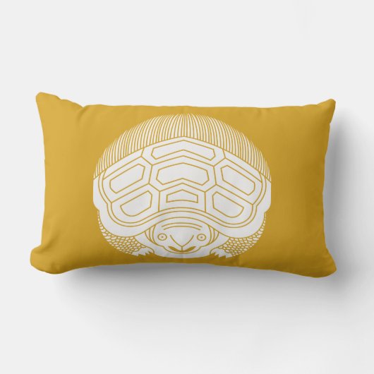 真向い亀 ランバークッション (正面)