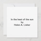 真夏のアート カード (裏面)